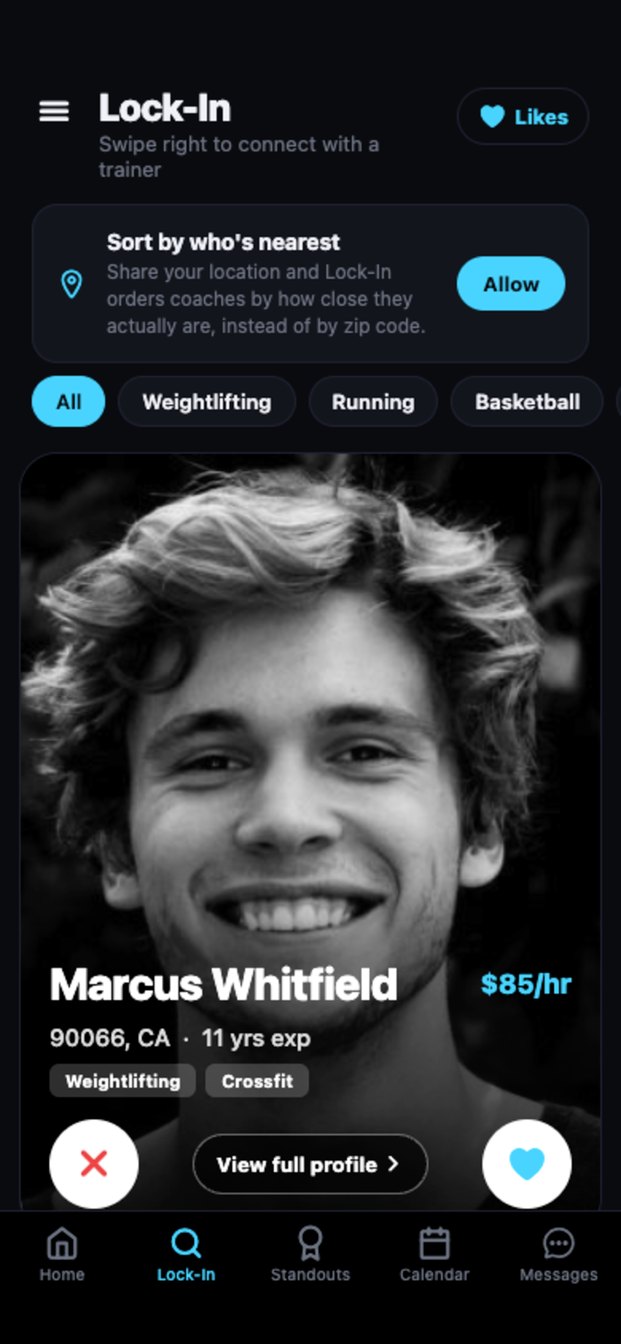Lock-In swipe deck