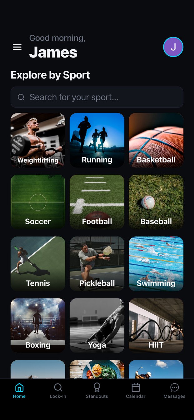 Explore by Sport in Locked-In: Find a Trainer